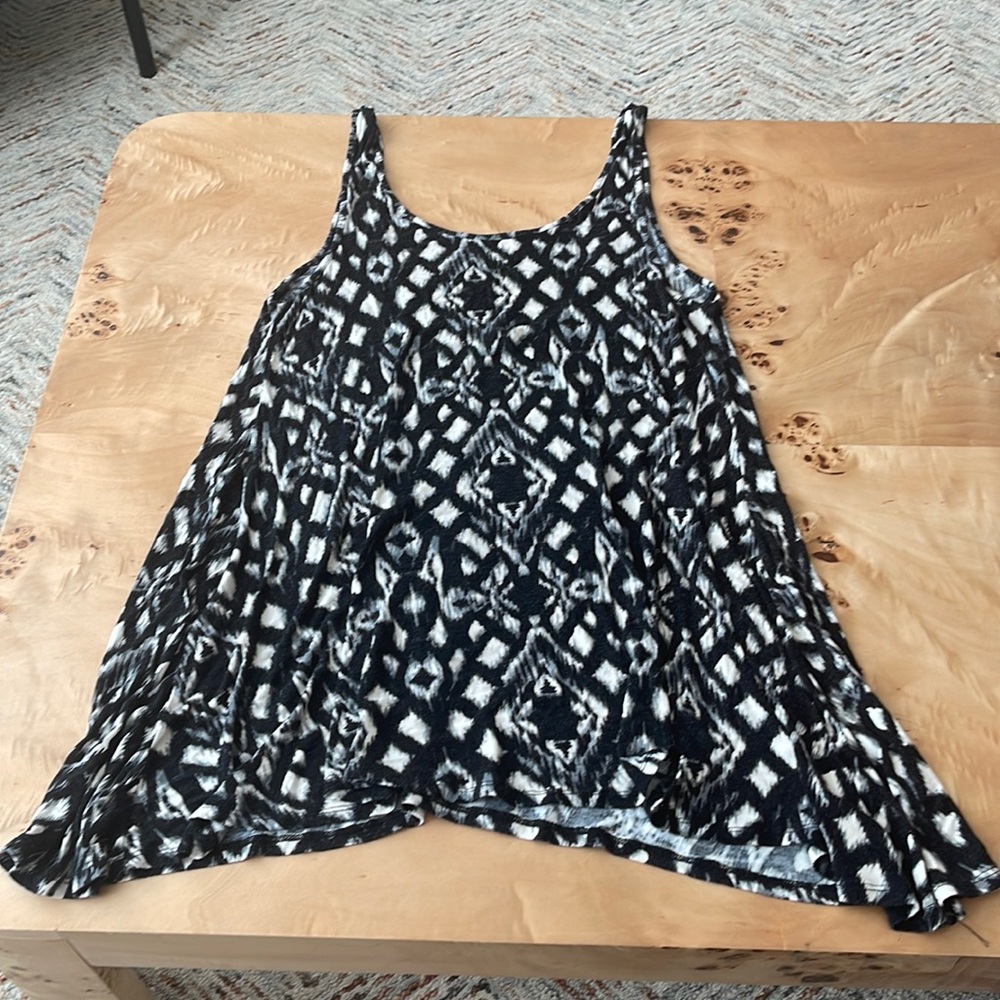 Black tribal summer dress